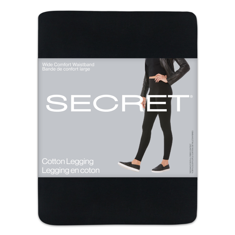 Secret Essentials Cotton Leggings - Black - XL