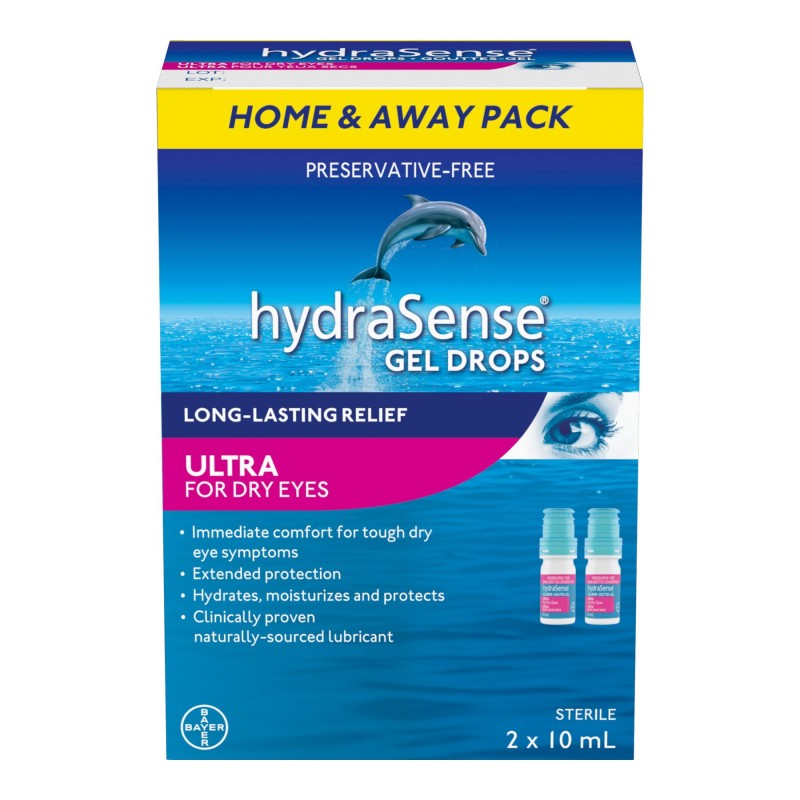 HydraSense Ultra Eye Drops For Dry Eyes - 2 x 10mL
