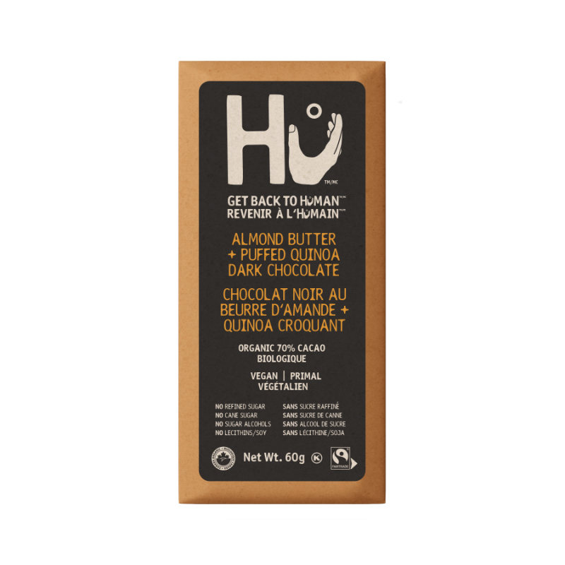 Hu Almond Butter + Puffed Quinoa Dark Chocolate Bar - 60g