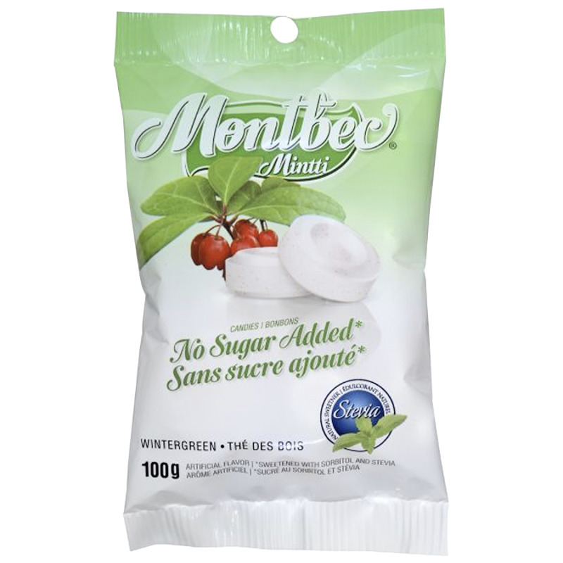 Montbec Mintti Sugarfree Wintergreen Candy - 100g