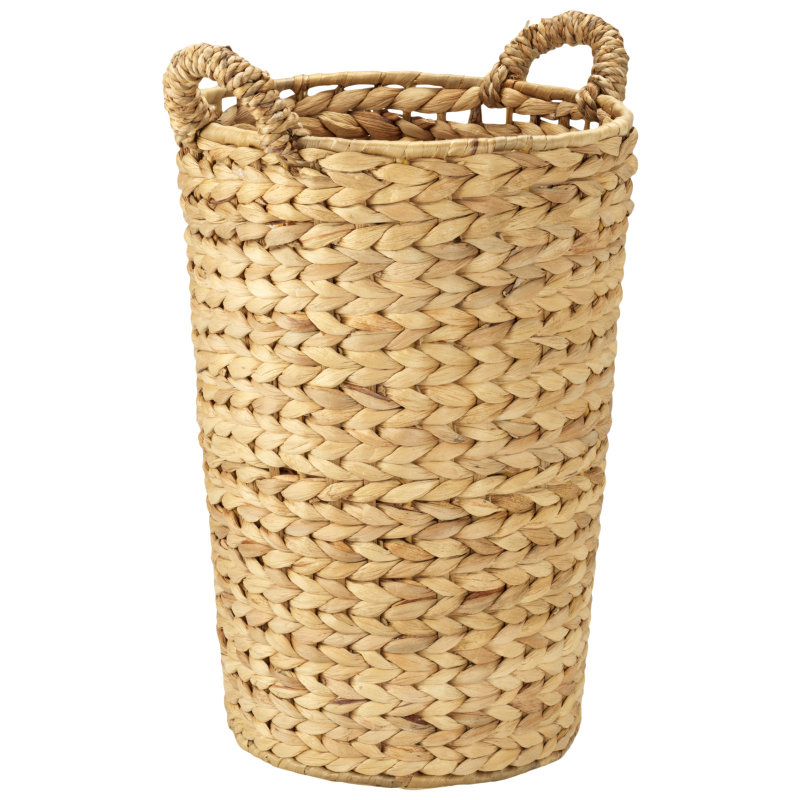 Collection by London Drugs with Laundry Basket Rattan Cylinder with Lid - Small -D29XH42-49CM