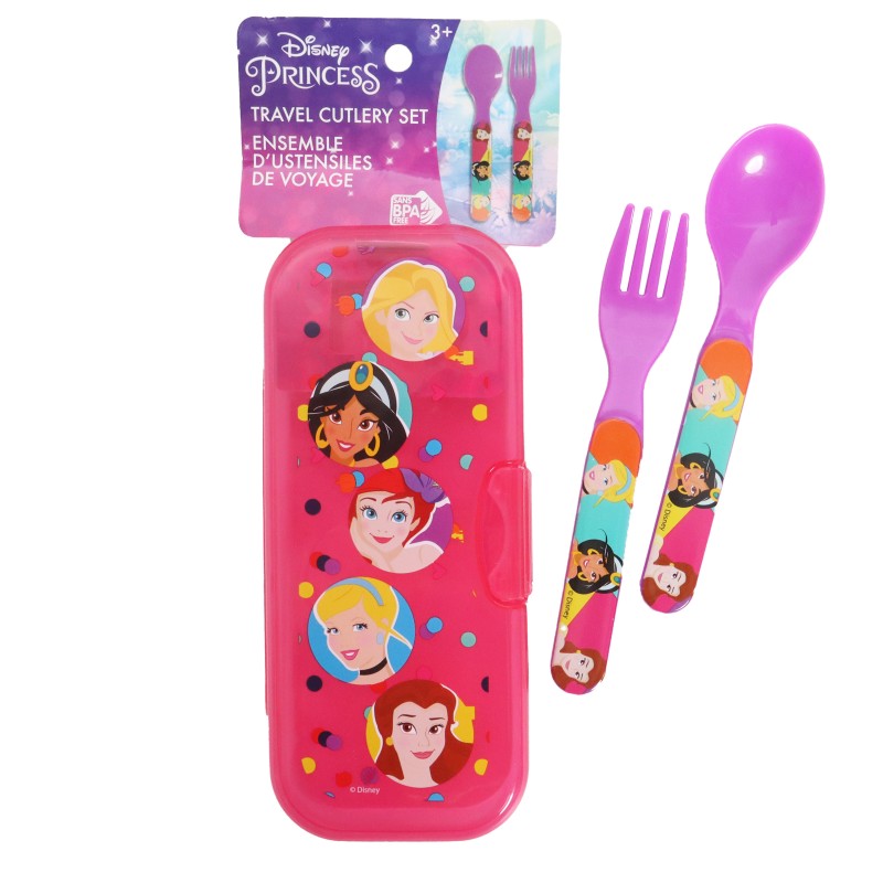 Disney Princess Travel Cutlery Set - 3 piece