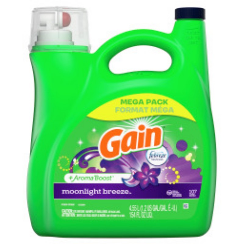Gain Liquid Laundry Detergent - Moonlight Breeze - 4.55L