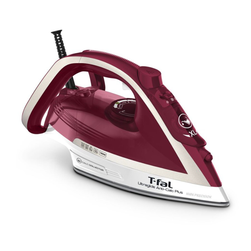 T-fal Ultraglide Anti-Calc Plus FV5876U0 Steam Iron - Red - 1830008348