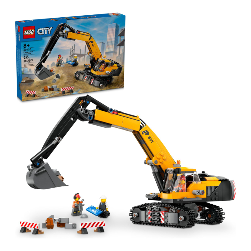 LEGO City - Yellow Construction Excavator