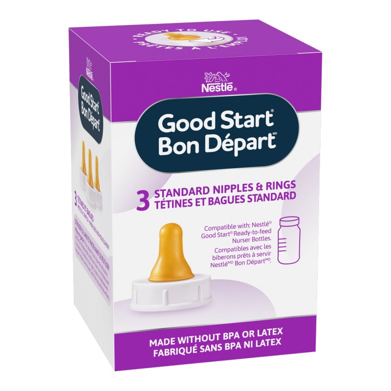 Nestle Good Start Standard Nipples and Rings - 3's