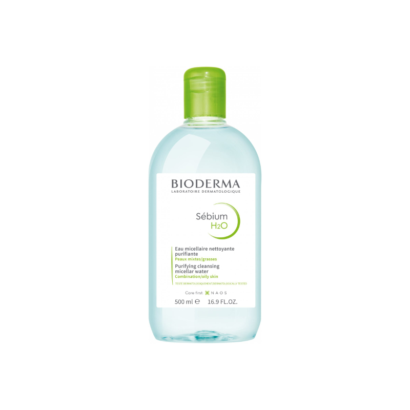 Bioderma Sebium H2O Purifying Cleansing Micellar Water - 500ml