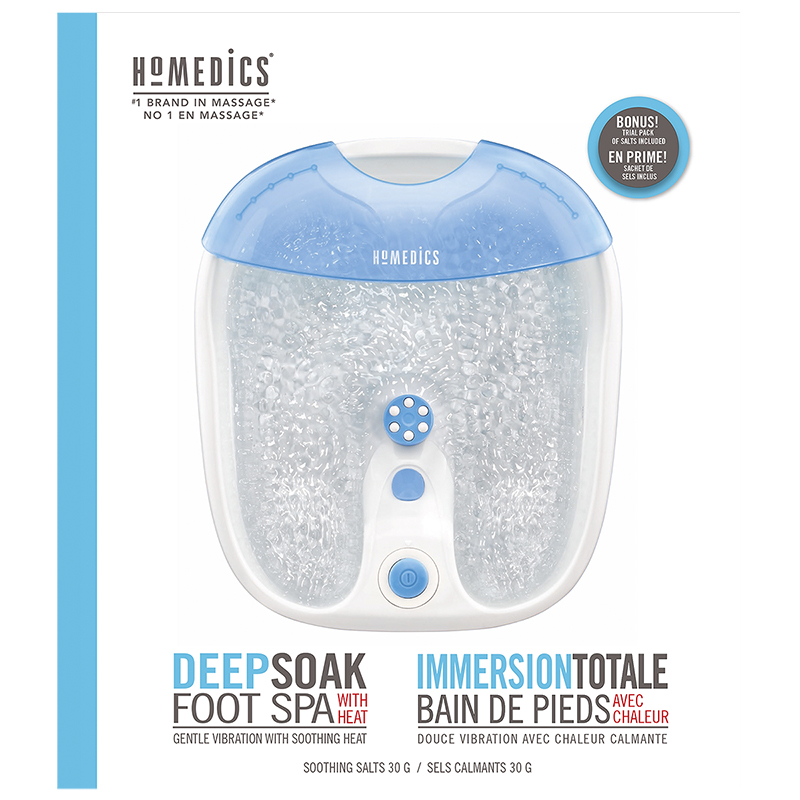 HoMedics Deep Soak Foot Spa with Heat - FB-65-CA