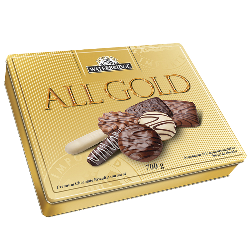 Waterbridge All Gold Biscuit Tin - 700g | London Drugs