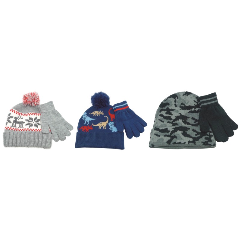 Details Boys Toque with Gloves Set - Assorted