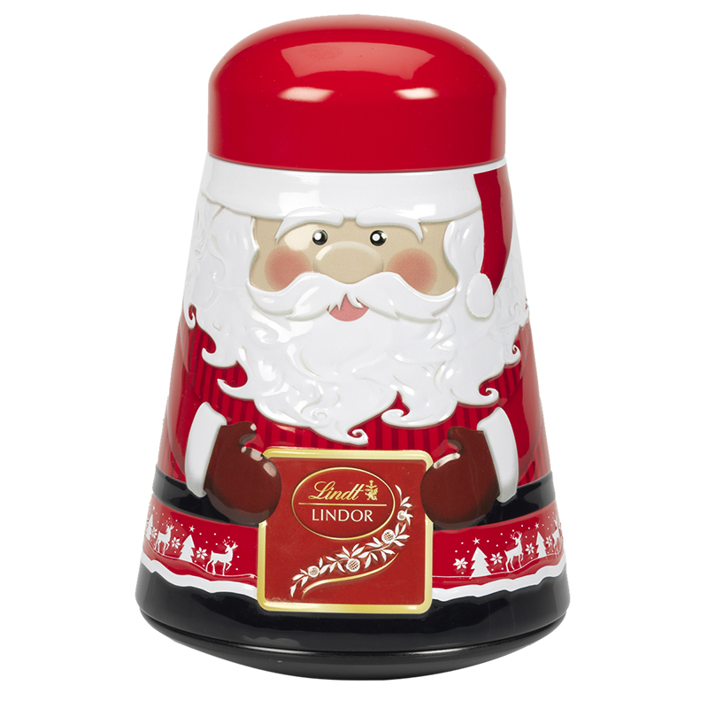 Lindt Lindor Santa Tin - Milk Chocolate - 240g