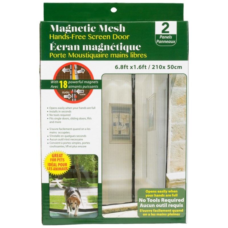 Magnetic Mesh Hands-Free Patio Screen Door - 2x1m