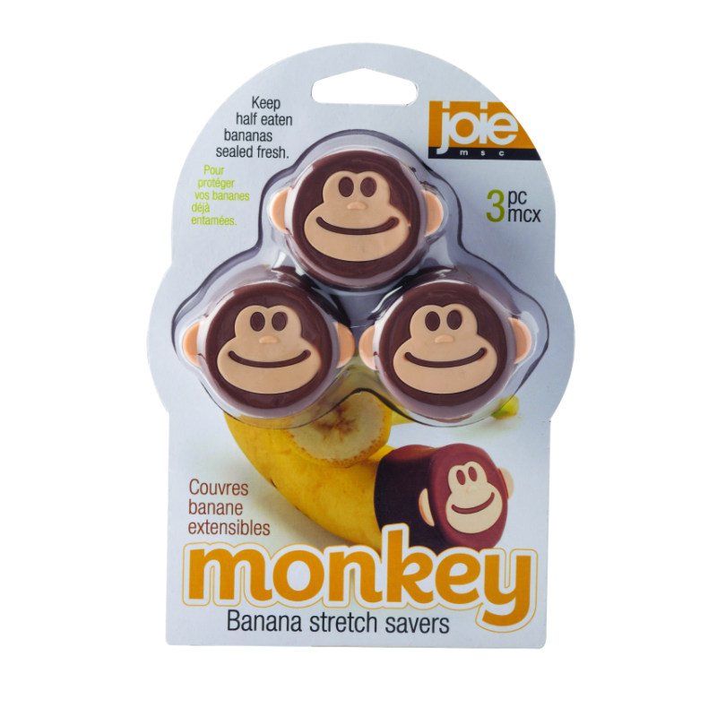 Joie MSC Monkey Stretch Reusable Banana Pods - Multicolour - 3 piece