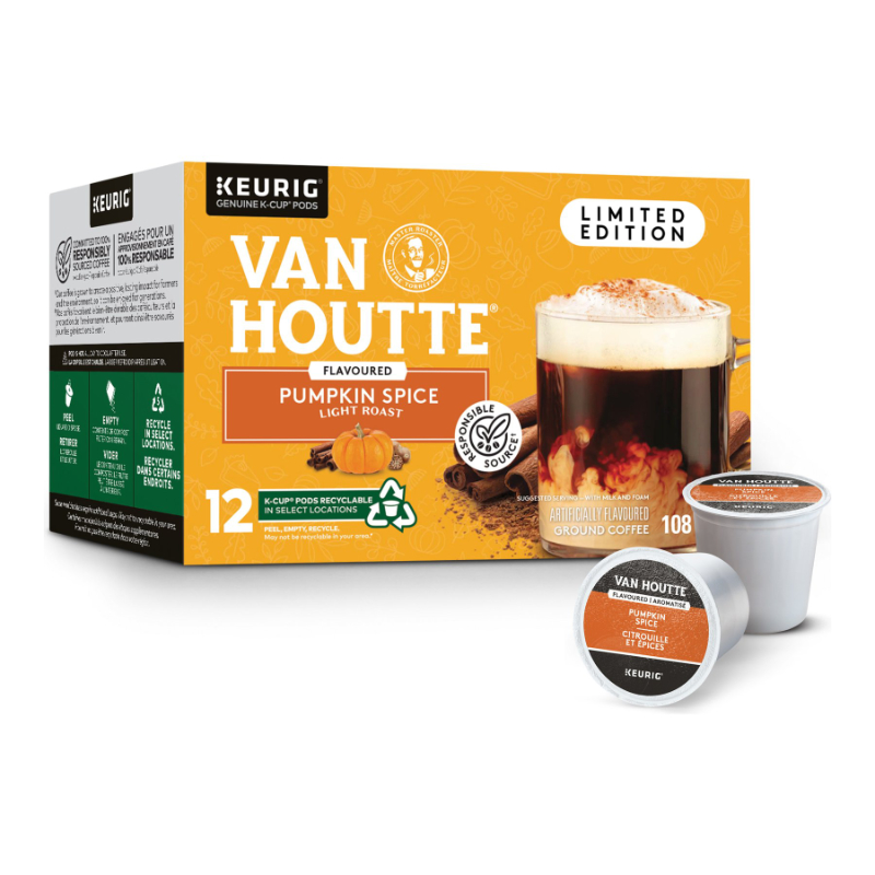 Van Houtte Pumpkin Spice Limited Edition Coffee Capsules - 12's