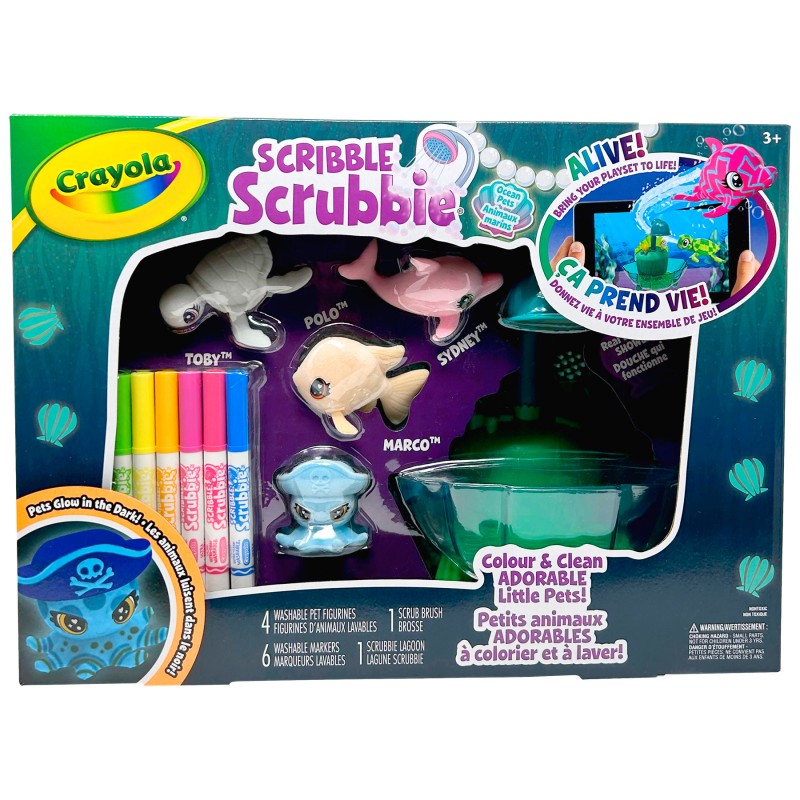 Crayola Scribble Scrubbie Pets Playset - Glow Lagoon