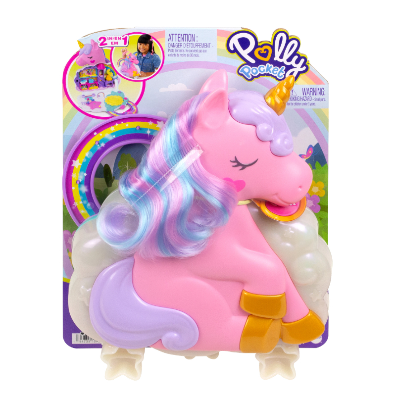 POLLY POCKET Rainbow Unicorn Salon