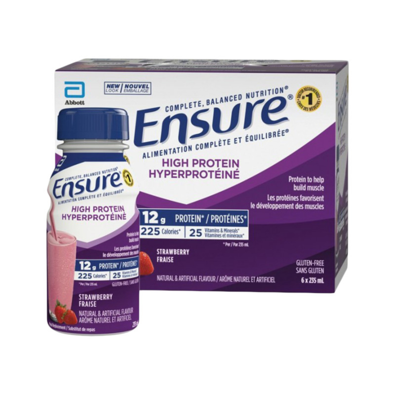 Ensure High Protein Strawberry 6 X 235ml London Drugs 4937