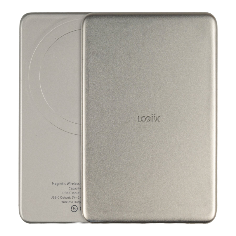 LOGiiX Piston Power Mag Slim 5000mAh MagSafe Power Bank -Titanium - LGX-13786