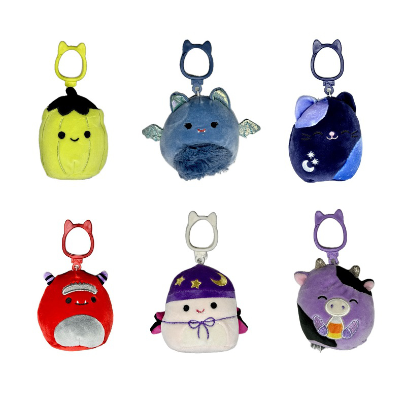 Squishmallows Clips A Halloween Squad - 3.5 Inch - Assorted - 4 x 3.5 x 2 Inches