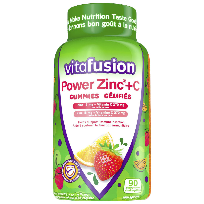 Vitafusion Power Zinc + C Gummy Vitamins - 90's