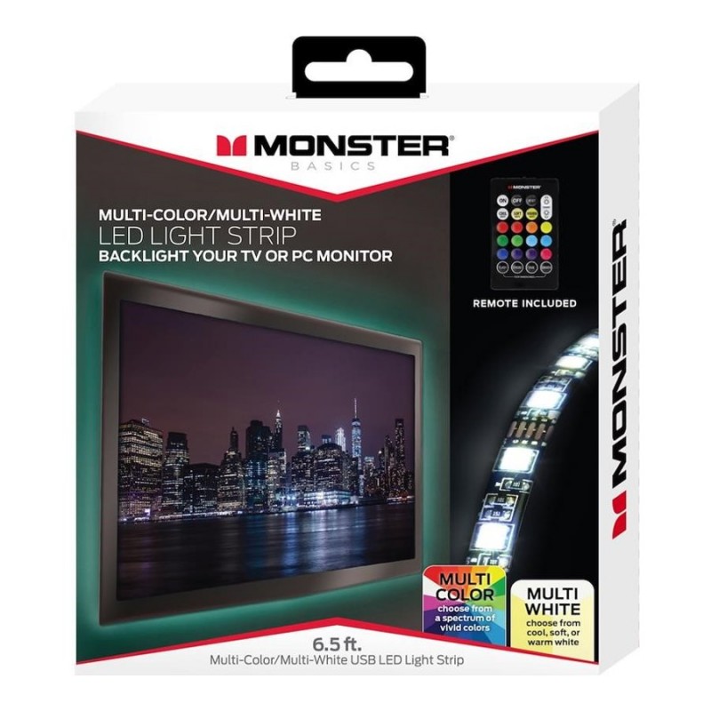 Monster Basics LED Light Strip Multi Colour 1.98m