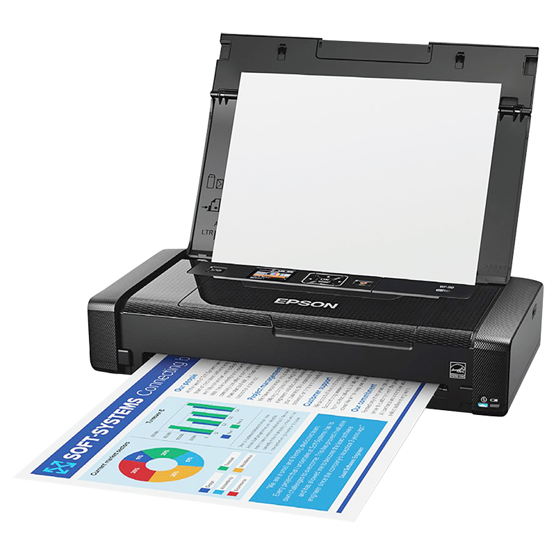 Epson WorkForce WF-110 Mobile Printer - Black - C11CH25201