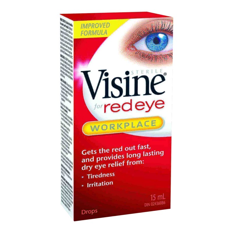 Visine Workplace Eye Drops - 15ml