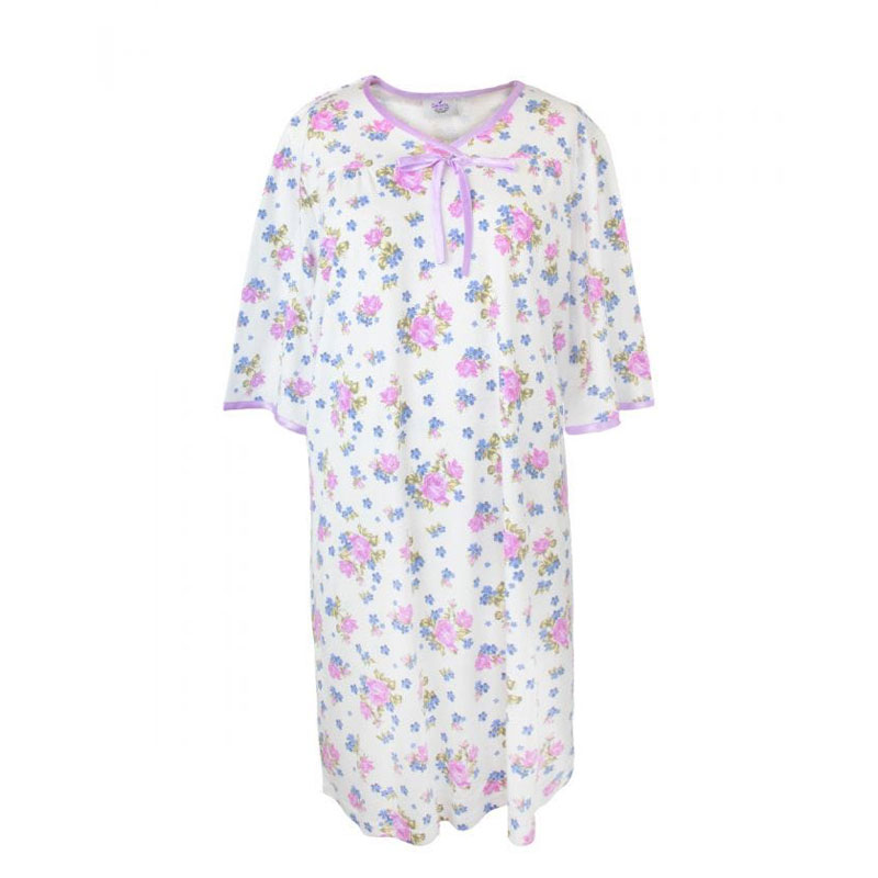 Womens Bow-Trim Cotton Hospital Gowns | London Drugs