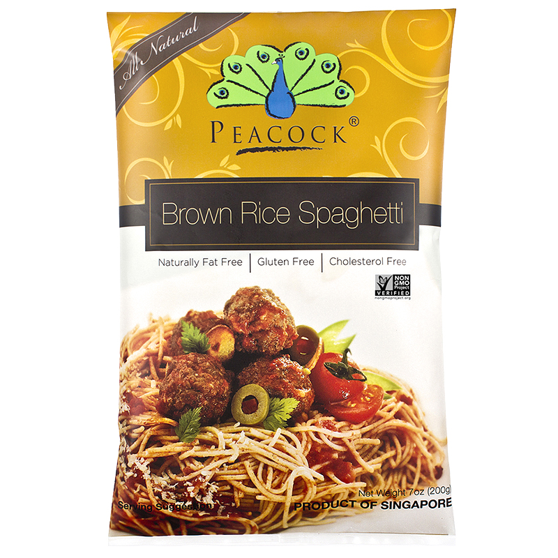 Peacock Brown Rice Spaghetti - Gluten Free - 200g