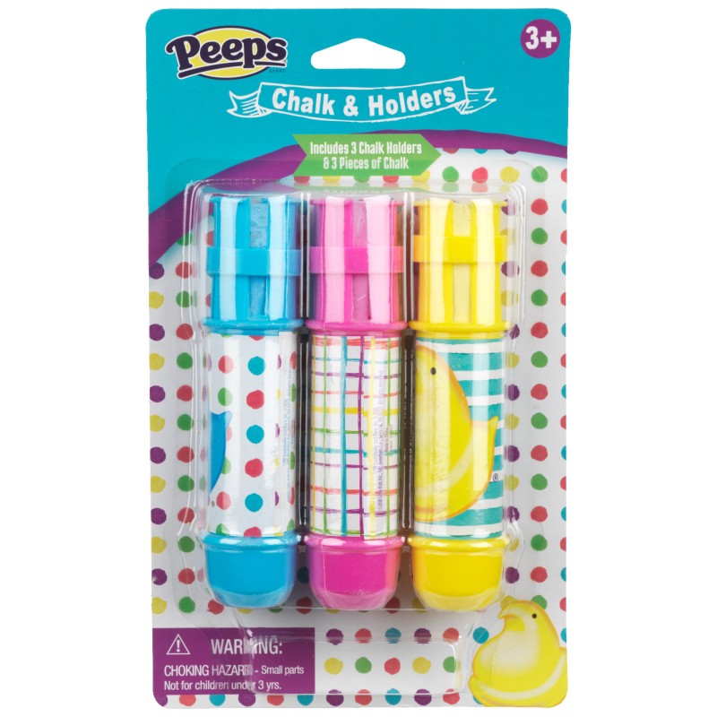 Peeps Chalk and Holders - 3 pack - Assorted