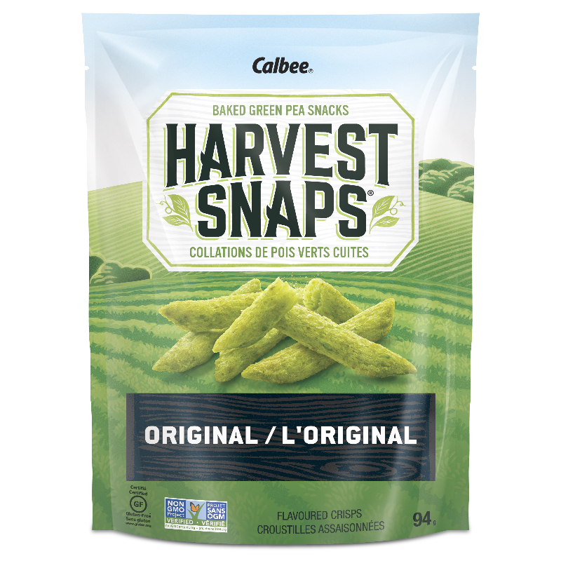 Calbee Harvest Snaps Green Pea Crisps - Original - 93g | London Drugs