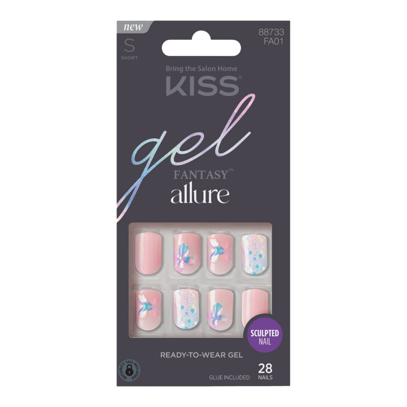 Kiss gel FANTASY allure False Nails Kit - Short - Variation - 28's