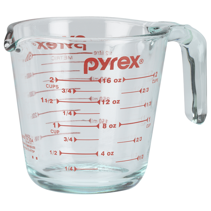 Pyrex Prepware Non-Porous Glass Liquid Measuring Cup