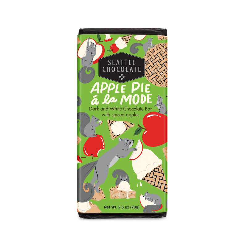 Seattle Chocolate Apple Pie Truffle Bar - 70g