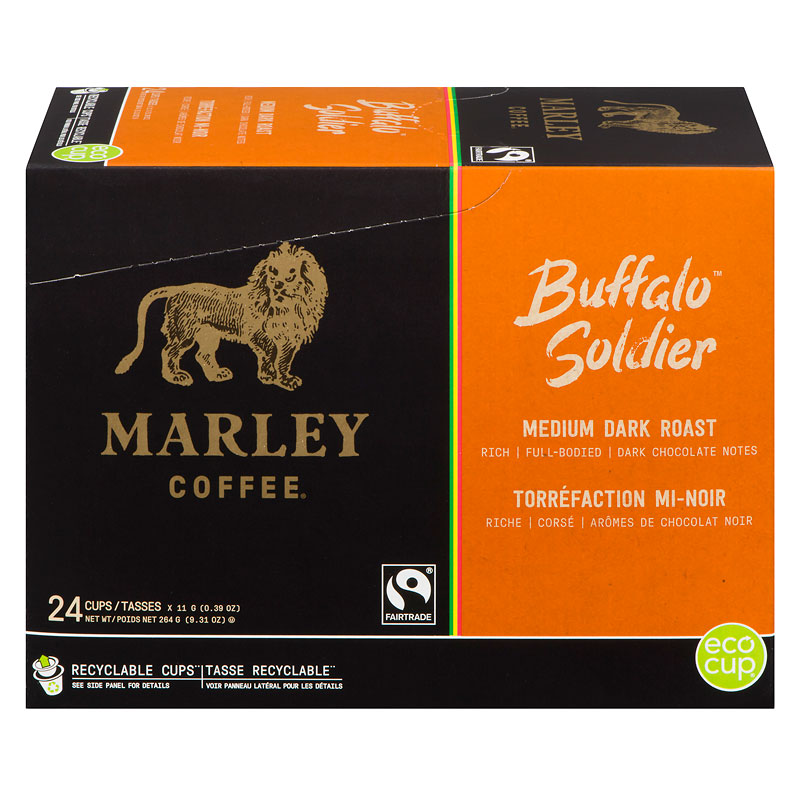 Marley Coffee Buffalo Soldier - Medium Dark Roast - 24s