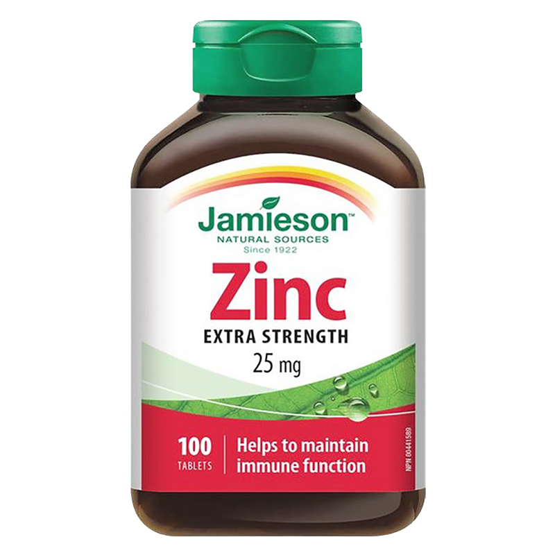 Jamieson Zinc Extra Strength - 25mg - 100s