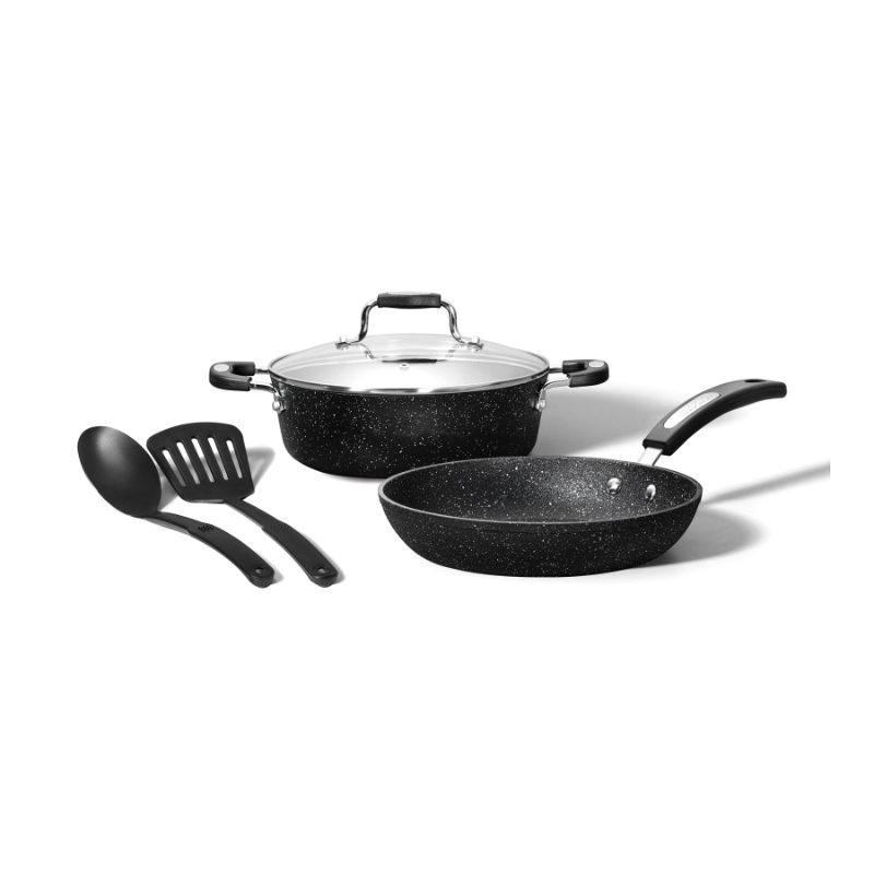 The Rock Classic Cookware Set - Black - 5 piece