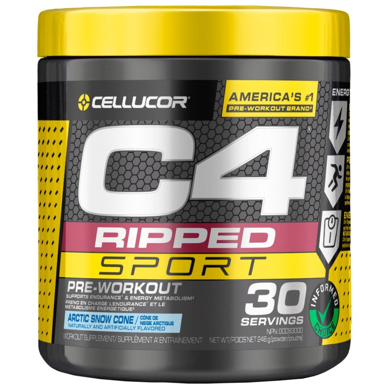 Nutrabolt C4 Ripped Sport Pre Workout Arctic Snow 225g