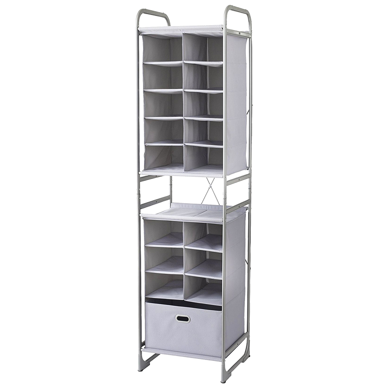 Neatfreak Versa System Shoe Cubby Tower Alloy Grey London Drugs