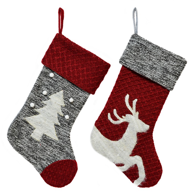 Winter Wishes Fabric Stocking - 20-inch - Assorted | London Drugs