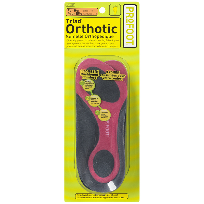 Profoot Triad Orthotic Insoles - Women 