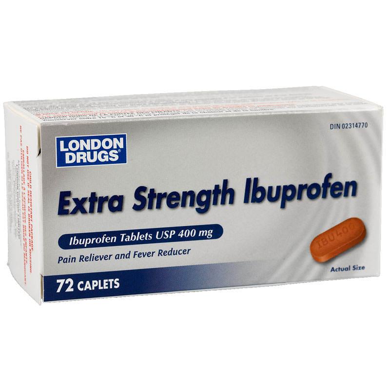 London Drugs Ibuprofen  Extra Strength  400mg  72s  London Drugs