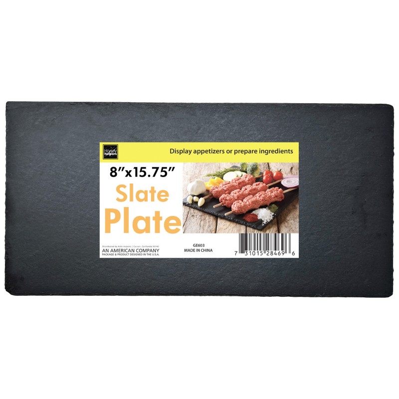 Slate Serving Plate - Black - 8x15.75 inch