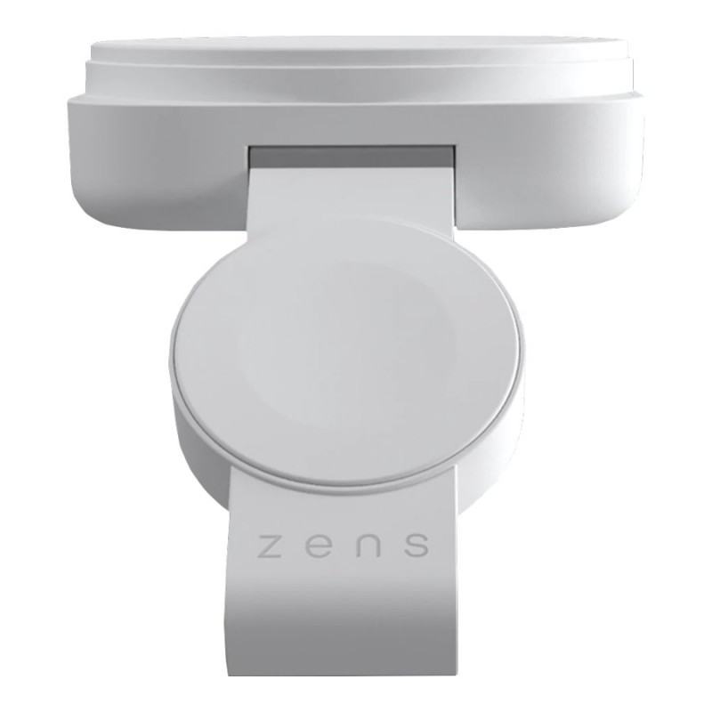 ZENS 2-in-1 Wireless Charging Pad - White - ZEDC24W/00