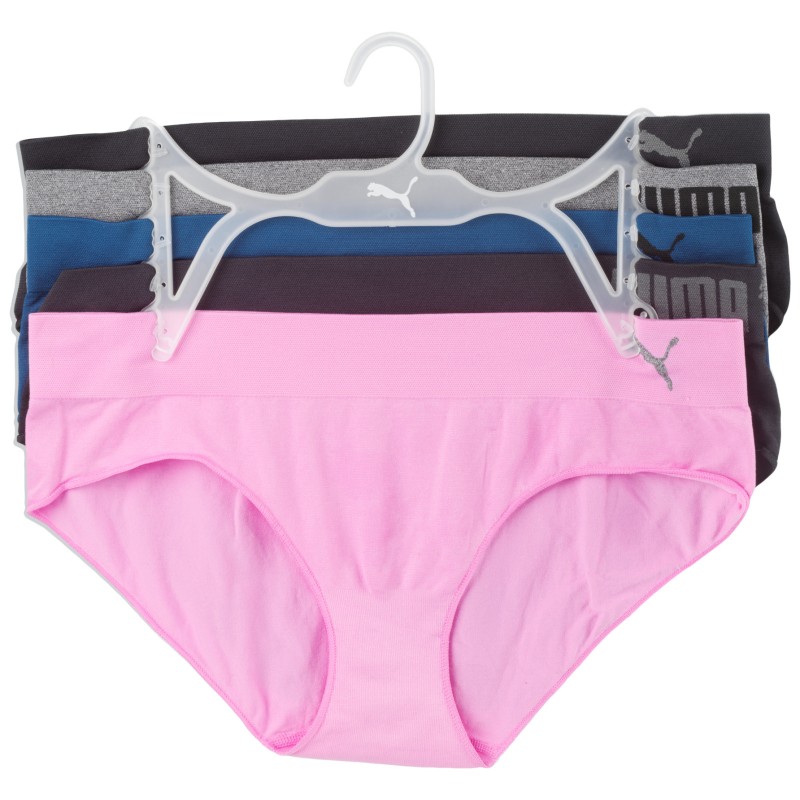 PUMA Womens Plus Size 3 Pack Seamless Bikini Underwear : :  Clothing, Shoes & Accessories