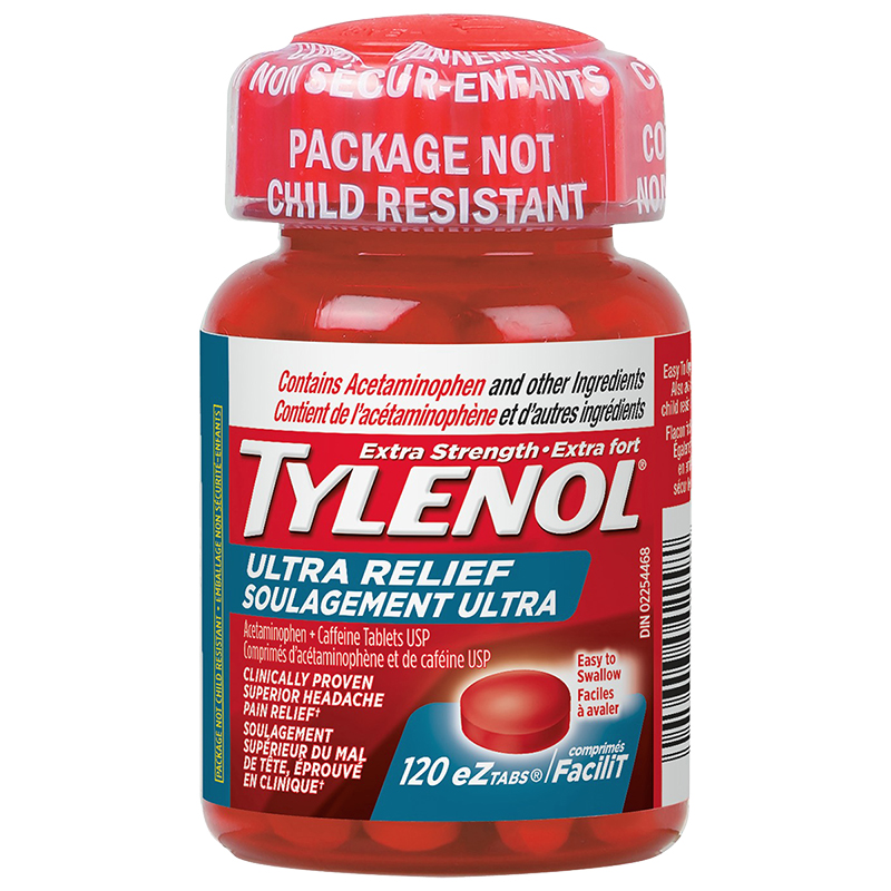 TYLENOL ULTRA RELIEF EXSTR. 120'S