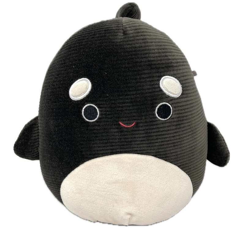 Squishmallows Stuffed Sea Squad Corduroy Animal Plush Toy - Kai Orca - 8 Inch