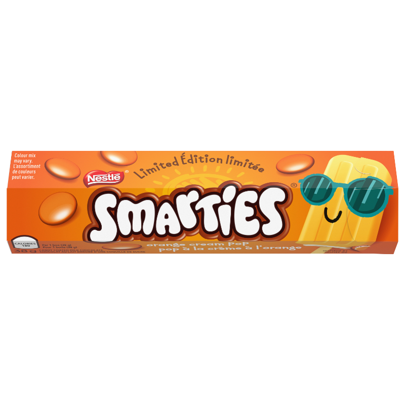 Nestle Smarties Orange Cream Pop Tube - 38g
