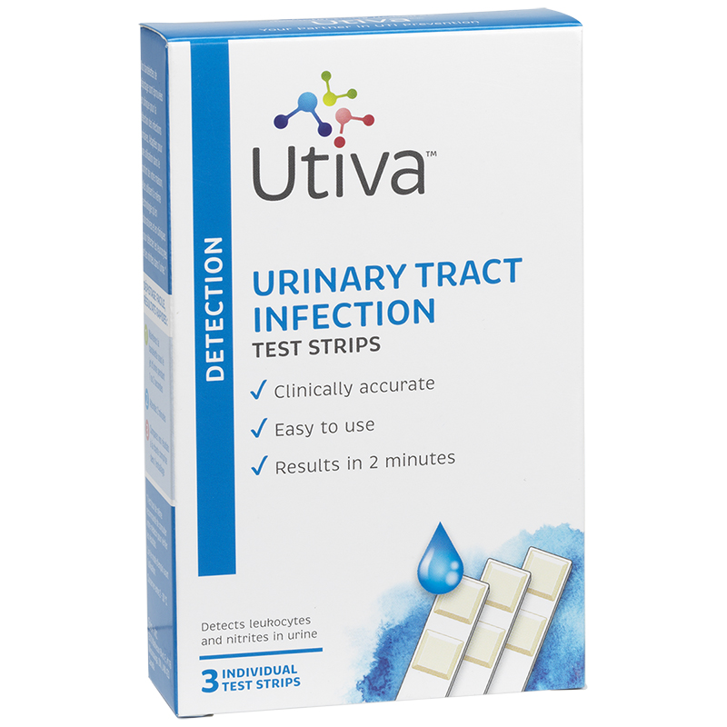 Utiva Urinary Tract Infection Test Strips - 3s