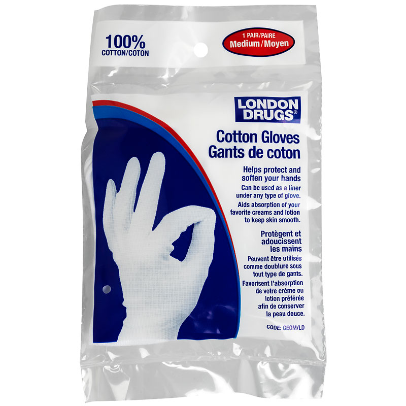 London Drugs Cotton Gloves Medium London Drugs